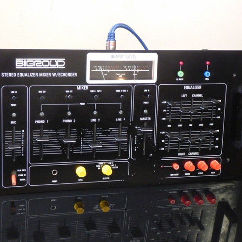 Vintage Bigloop Stereo Equalizer Mixer with Echorder
