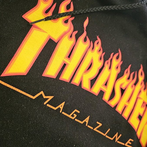 Thrasher black hoodie sweatshirt size L like new