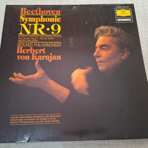 Beethoven Symphonie Nr. 9 LP, Herbert Von Karajan, Berliner Philharmoniker