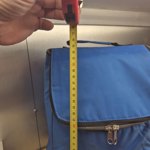 Insulated Cooler Bag 2-Compartment Blue like new, portable 35x25x15 cm