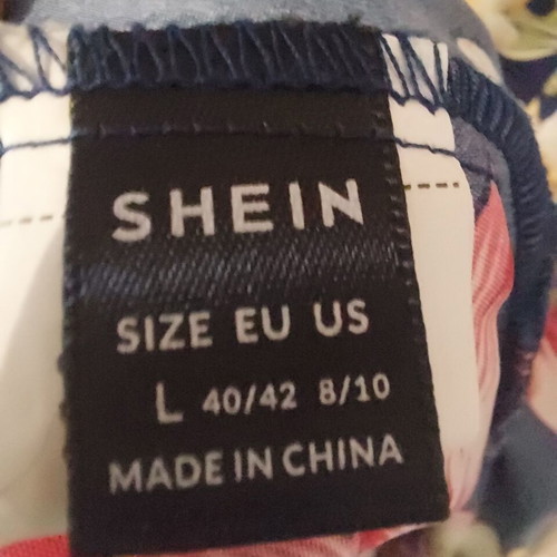 Shein summer dress with floral print size large new