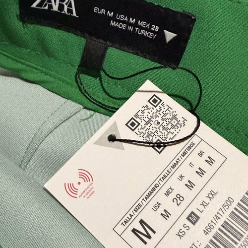 Zara green skort new with tags, size M