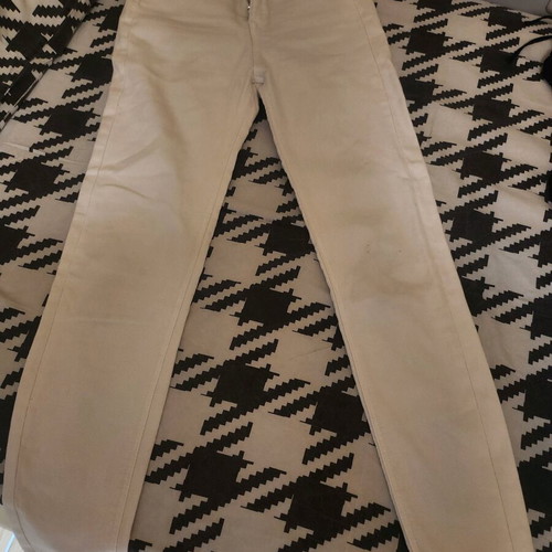 Stradivarius White Elastic Jeans like new, size S 36 8