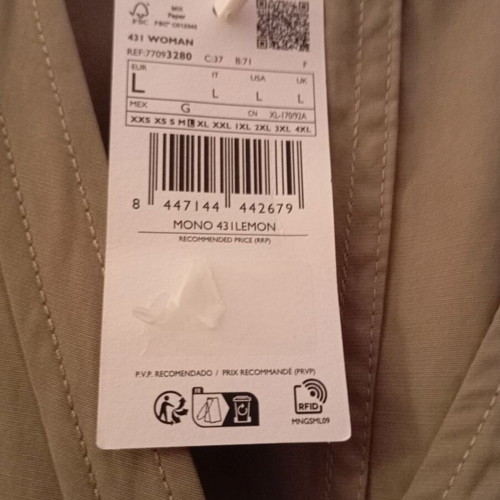 Mango jumpsuit with belt, lyocell, olive/taupe