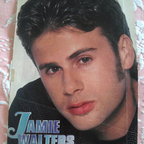 Jamie Walters pinup poster used 26.4x18.5 cm