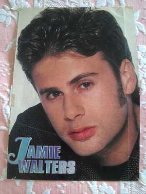 Jamie Walters pinup poster used 26.4x18.5 cm