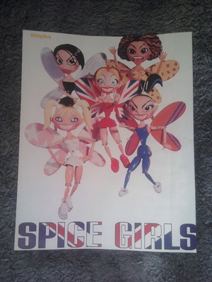 Spice Girls & Aqua αφίσα μεταχειρισμένη, μέγεθος 29x23