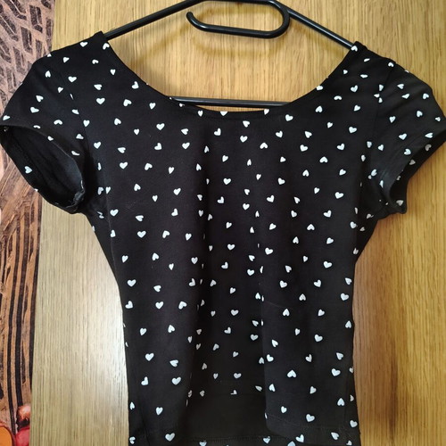 Terranova crop top with heart print