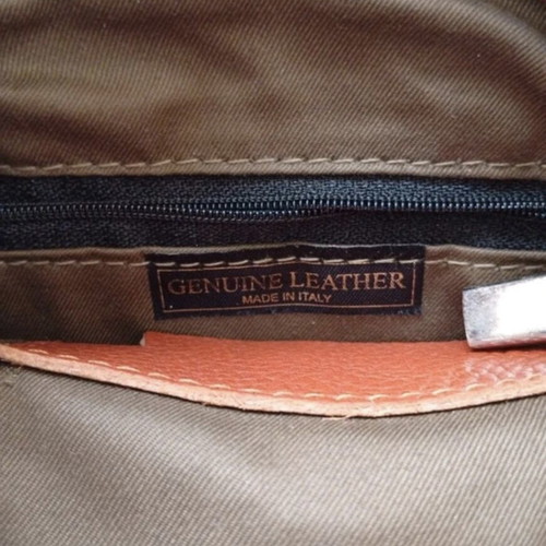 Leather crossbody bag like new, Italian, 26x24x5cm