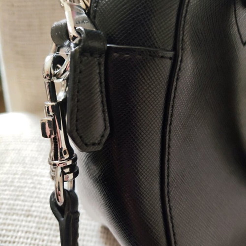 Versus Versace Saffiano Leather Crossbody Bag like new, black