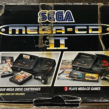 Sega Mega Drive 1 and Mega CD 2 used, complete set