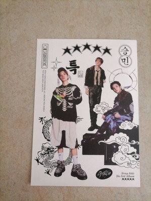 Seungmin postcard from 5 stars like new