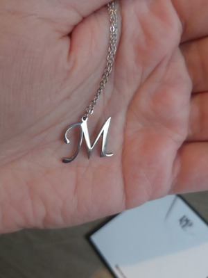 Necklace with letter M stainless steel by pnoe new
