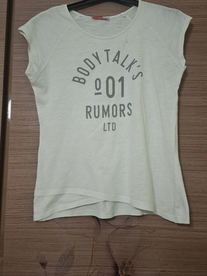 Boty Talk girls' short-sleeve blouse used, white, size 14