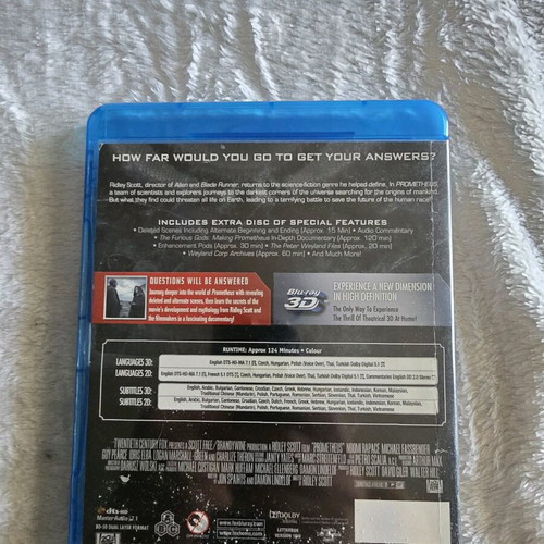 Prometheus 2012 Blu-Ray used, 3D 2D, Greek subtitles