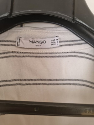 Mango striped shirt size M like new, white and grey