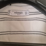 Mango striped shirt size M like new, white and grey