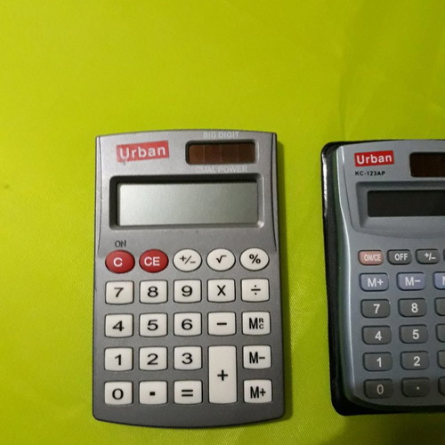 Calculators used, set of 2 pieces