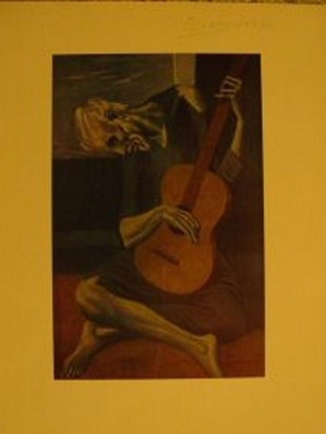 Παλαία εκτύπωση Picasso πολλαπλό της δεκαετίας του '50 χωρίς κορνίζα