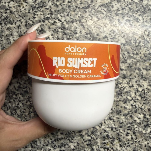 Rio Sunset Body Cream new with woody violet and caramel scent