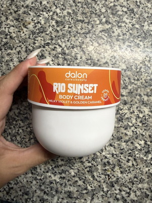 Rio Sunset Body Cream new with woody violet and caramel scent
