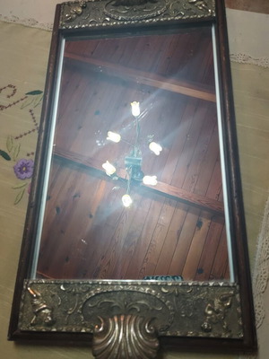 Berger Italy Vintage Decorative Tray Mirror used, Neo Baroque style