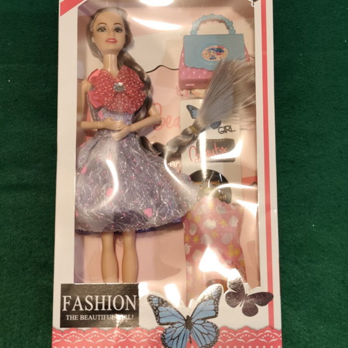 Fashion The Beautiful Girl fashion doll with accessories and extra dress
