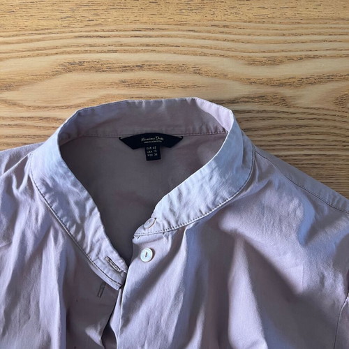Massimo Dutti women's shirt with puff sleeves size L used, color faded