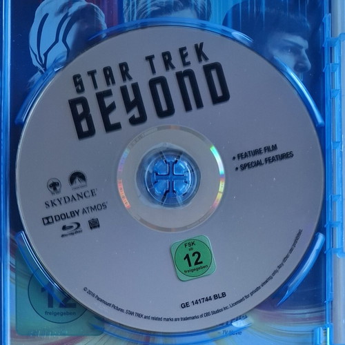 Star Trek Beyond Blu-Ray like new, action sci-fi movie