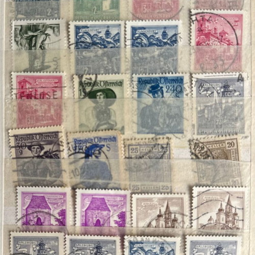 Lot of 320 stamps used and mint from multiple countries since 1911