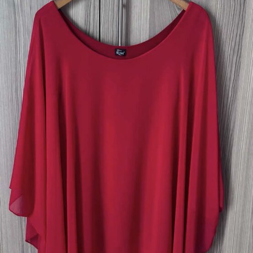 Plus Size Tunic Blouse Red like new
