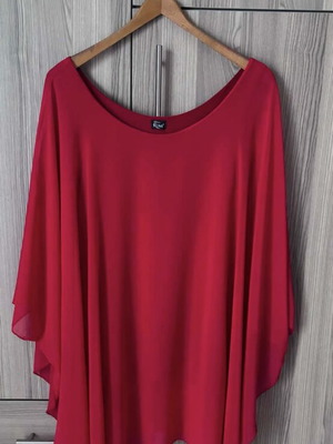 Plus Size Tunic Blouse Red like new