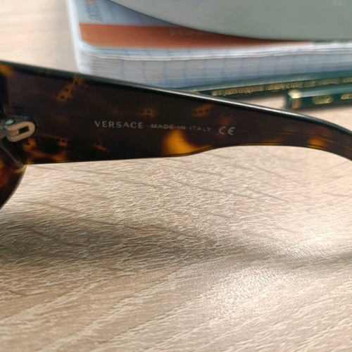 Versace sunglasses Mod. 4130-B like new, brown orange