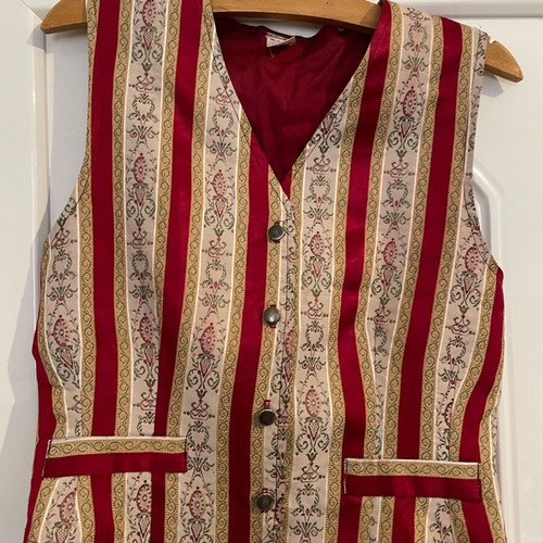 Vintage brocade waistcoat 80s like new, size M 38 10