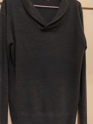 Men's gray mohair regular fit sweater large like new