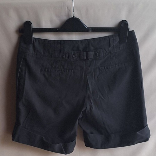 Mango Suit Black Linen Blend Tailored Shorts Small like new