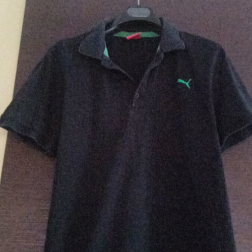 Puma men's shirt like new, size L, black and green