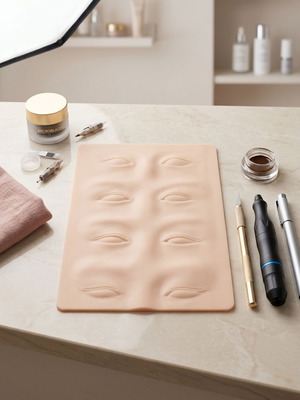 Σιλικόνη εξάσκησης PMU και Microblading με ανάγλυφα μάτια
