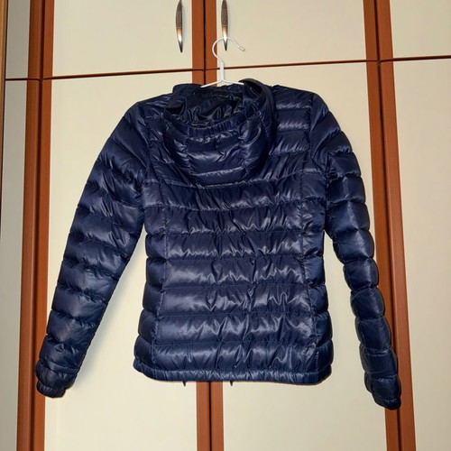 Lacoste women's jacket used, size 38, blue, down, waterproof