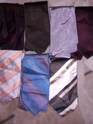 Set of seven ties used, pack