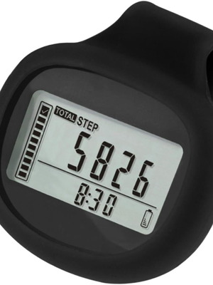 3D Sensor Pedometer with Memory and Silicone Clip new