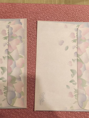 Letter Writing Paper and Two Envelopes used