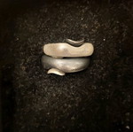 Silver double ring 925