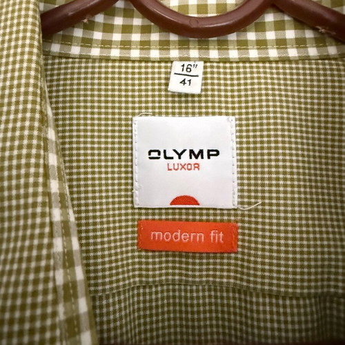 Olymp men's dress shirts new, pink and light green, size L