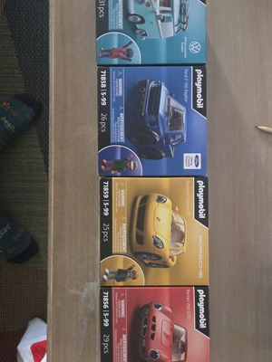 Playmobil licensed car set new, Ferrari, Porsche, Volkswagen, Ford