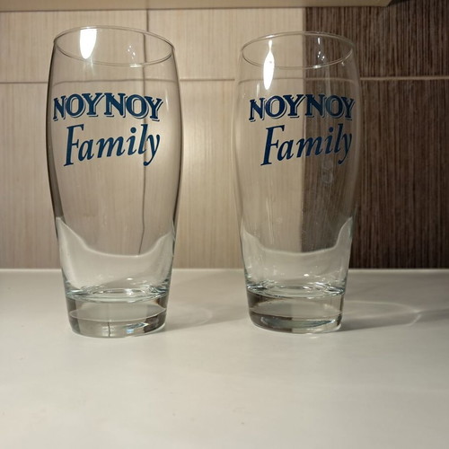 NOUNOU Family glass set of 2, new, for milk or juice