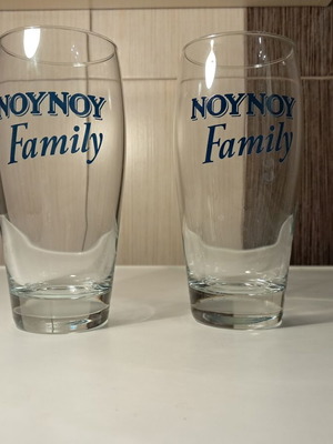 NOUNOU Family glass set of 2, new, for milk or juice