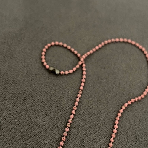 Handmade necklace used with design, 38 cm chain length