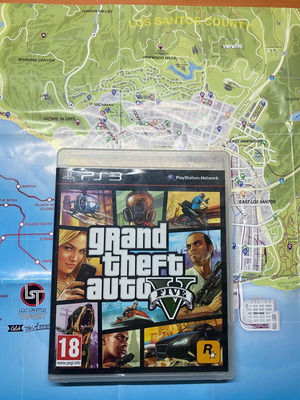 GTA V για PS3 μεταχειρισμένο με χάρτη παιχνιδιού