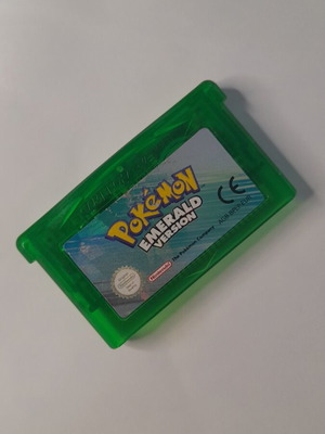Pokemon Emerald GBA game cartridge